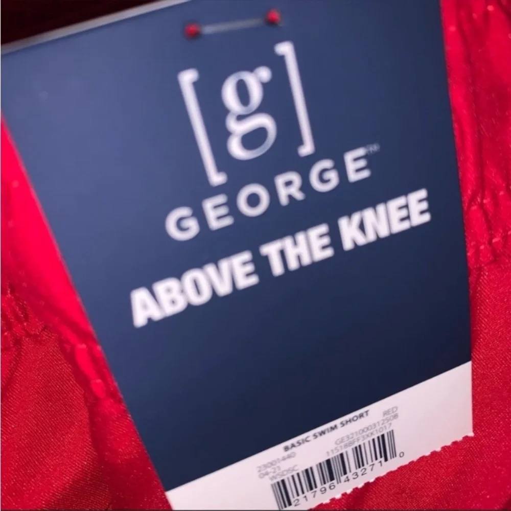 George 2x 44/46 Polyester Above the Knee Swim Shorts.
